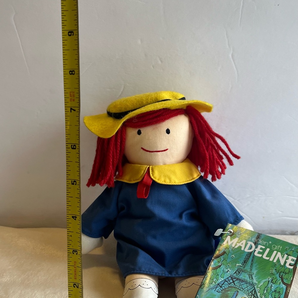 Madeline Styled Doll in Yellow Hat and Blue Outfit - Brand Unspecified